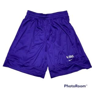 Nike Dri-Fit Purple LSU Athletic Shorts; Men’s Large; NWT